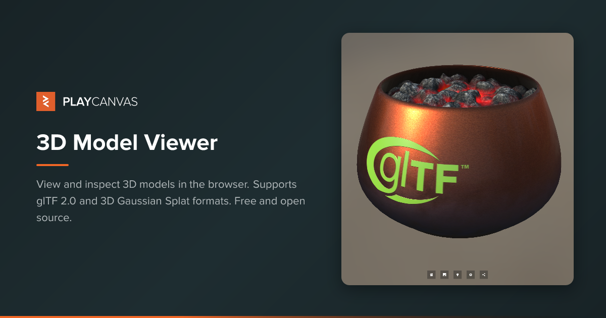 3D Model Viewer | PlayCanvas